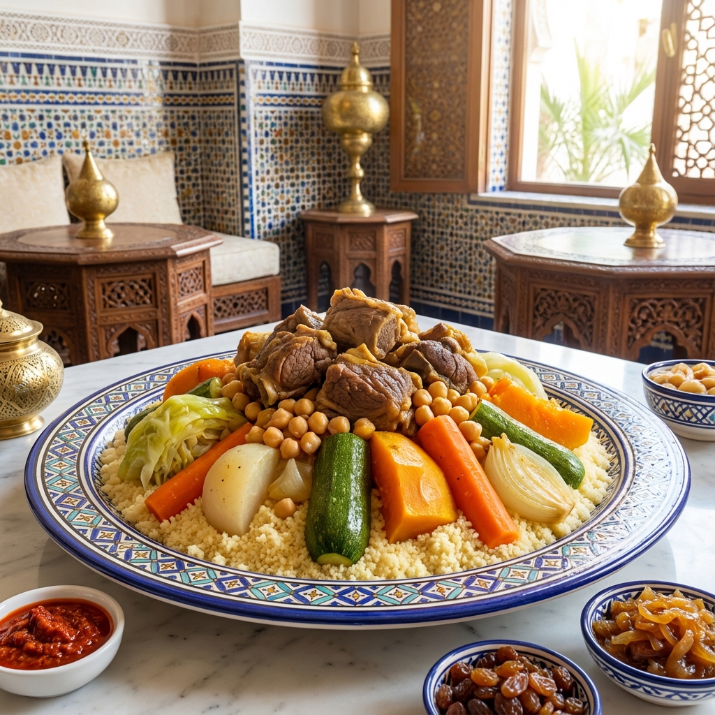 Couscous Royal aux Sept Légumes